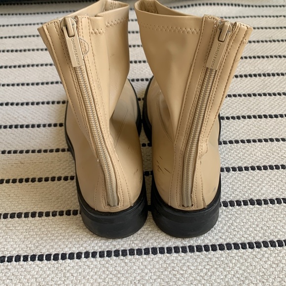 Charles & Keith Round Toe Zip-Up Ankle Boots Sand Size 6/EU36 - Picture 9 of 13